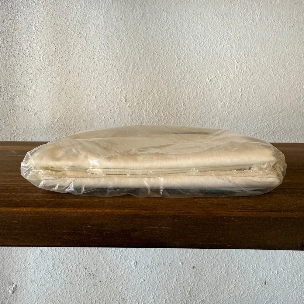 Vintage Sears White Percale Pillowcases Standard Size‎ 2 Pc Set NOS
